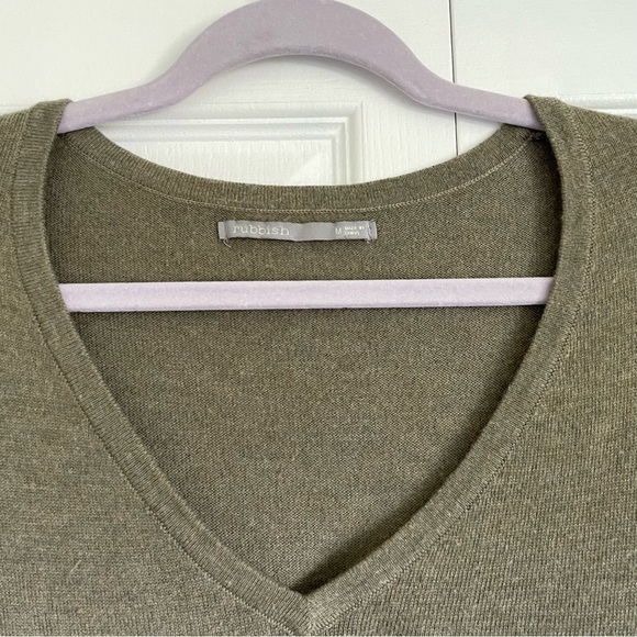 Women’s Nordstrom BP Rubbish Angora Blend 3/4 Length Sweater - Olive - Picture 3 of 8